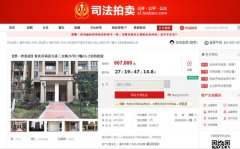  司法拍卖也可网购 重庆140平米房产66.7万起拍