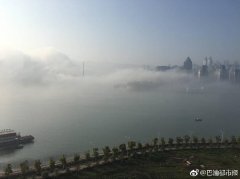 美轮美奂 今晨涪陵城现“海市蜃楼”景观